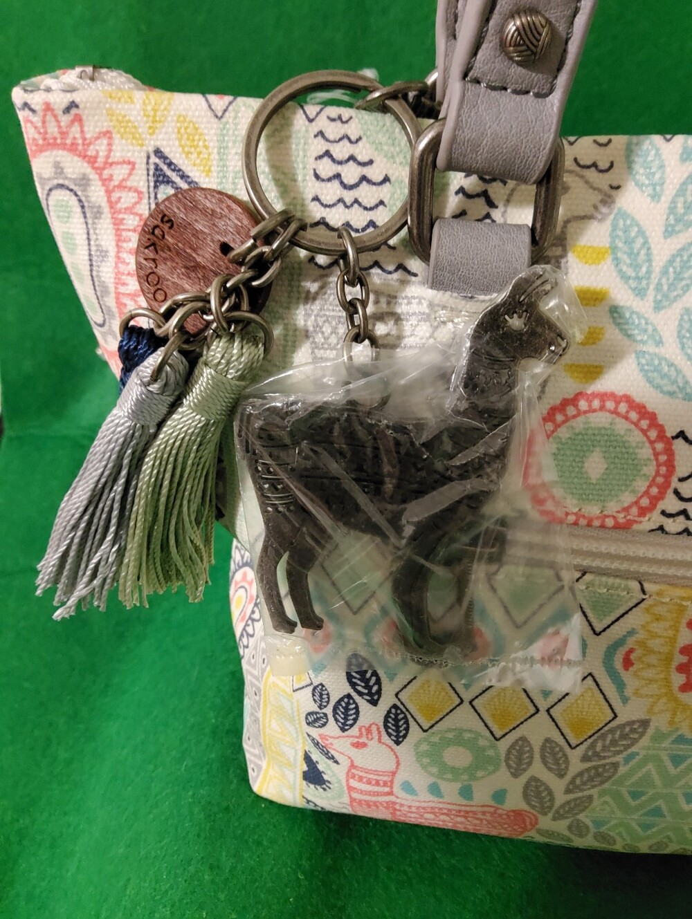 Sakroots Artist Circle Wanderlust, Llama Shoulder Bag - Picture 4 of 9